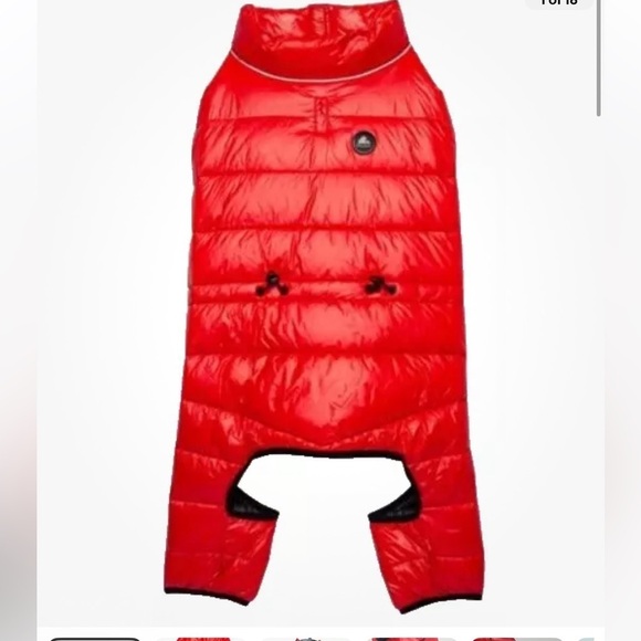 Pajar Pup Vinnie large Quilted Jacket Dog Puffer Snowsuit Current Red N… - Picture 1 of 4